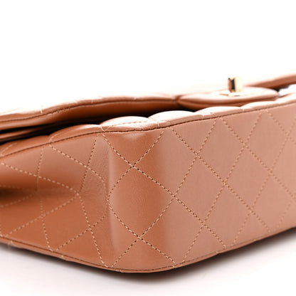 Chanel Lambskin Quilted Medium Double Flap Brown 9 of 11