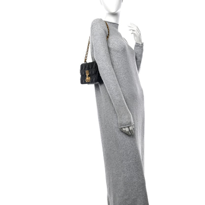 Christian Dior Lambskin Cannage Small Dioraddict Flap Bag Black 2 of 11