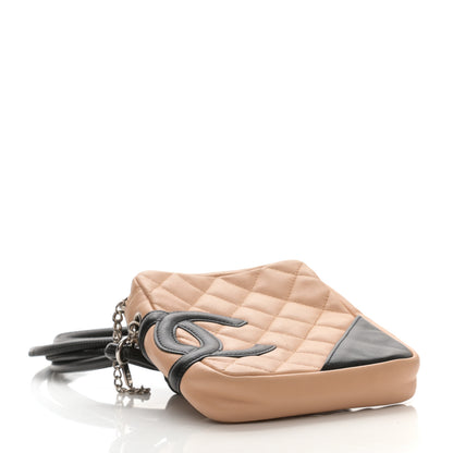 Chanel Calfskin Quilted Small Cambon Messenger Beige Black 4 of 8