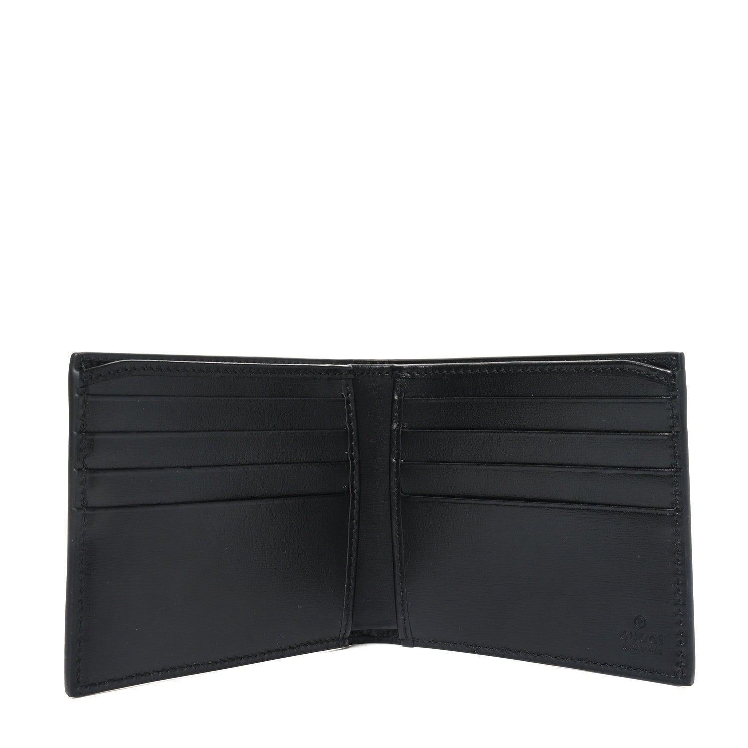 Gucci Smooth Calfskin GG Marmont Bi-Fold Wallet Black 5 of 8
