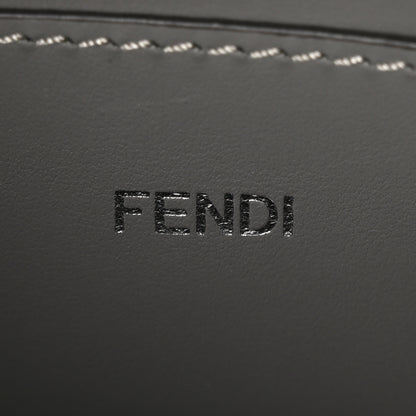 Fendi Calfskin Striped Texture FF Peekaboo I See U X Cross Satchel Moon Argilla 6 of 11