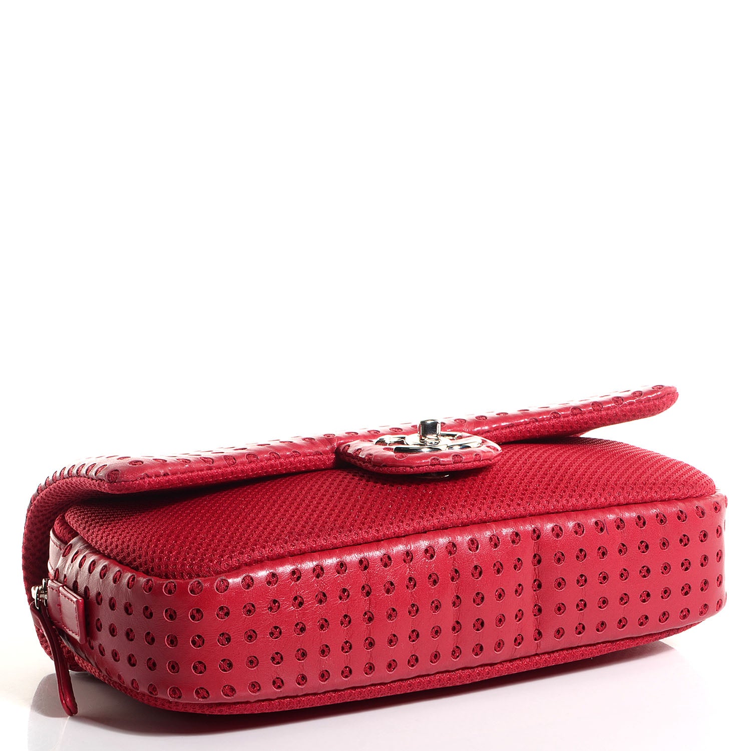 Chanel Perforated Lambskin Medium Easy Flap Red 4 of 8
