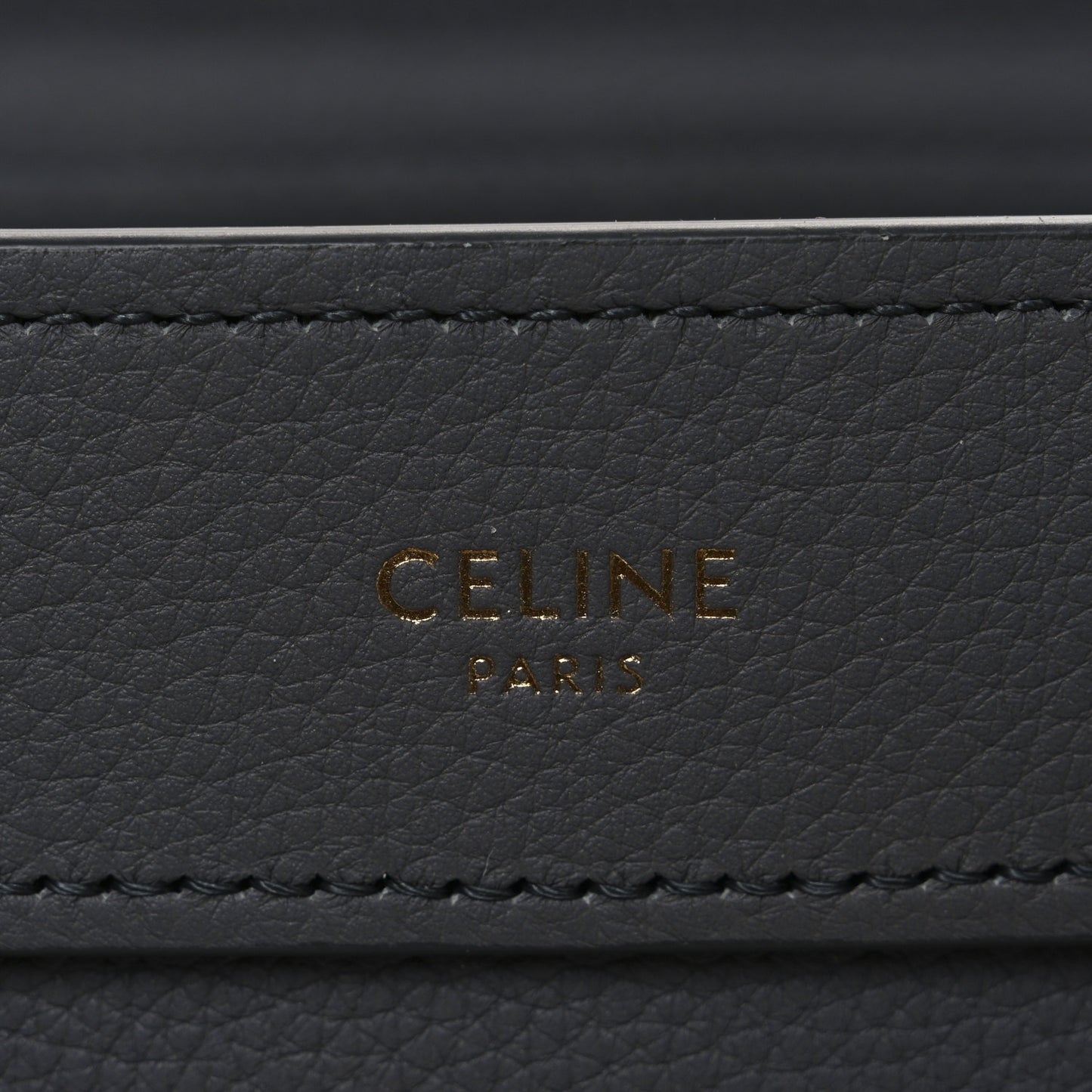 Drummed Calfskin Nano Luggage Kohl