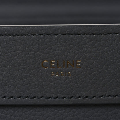 Celine Drummed Calfskin Nano Luggage Kohl 5 of 10