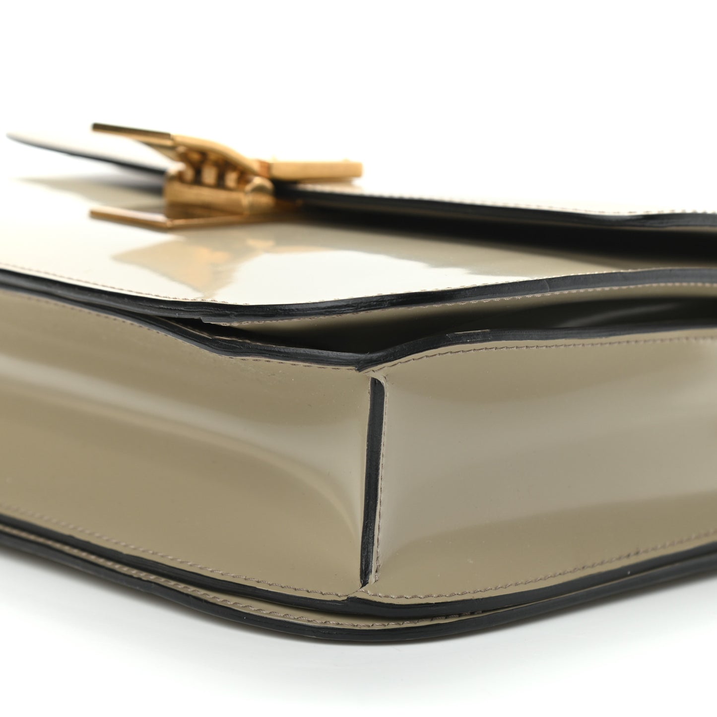 Spazzolato Calfskin Medium Classic Box Flap Bag Quartz