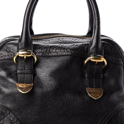Gucci Guccissima Signoria Large Dome Bag Black 7 of 9