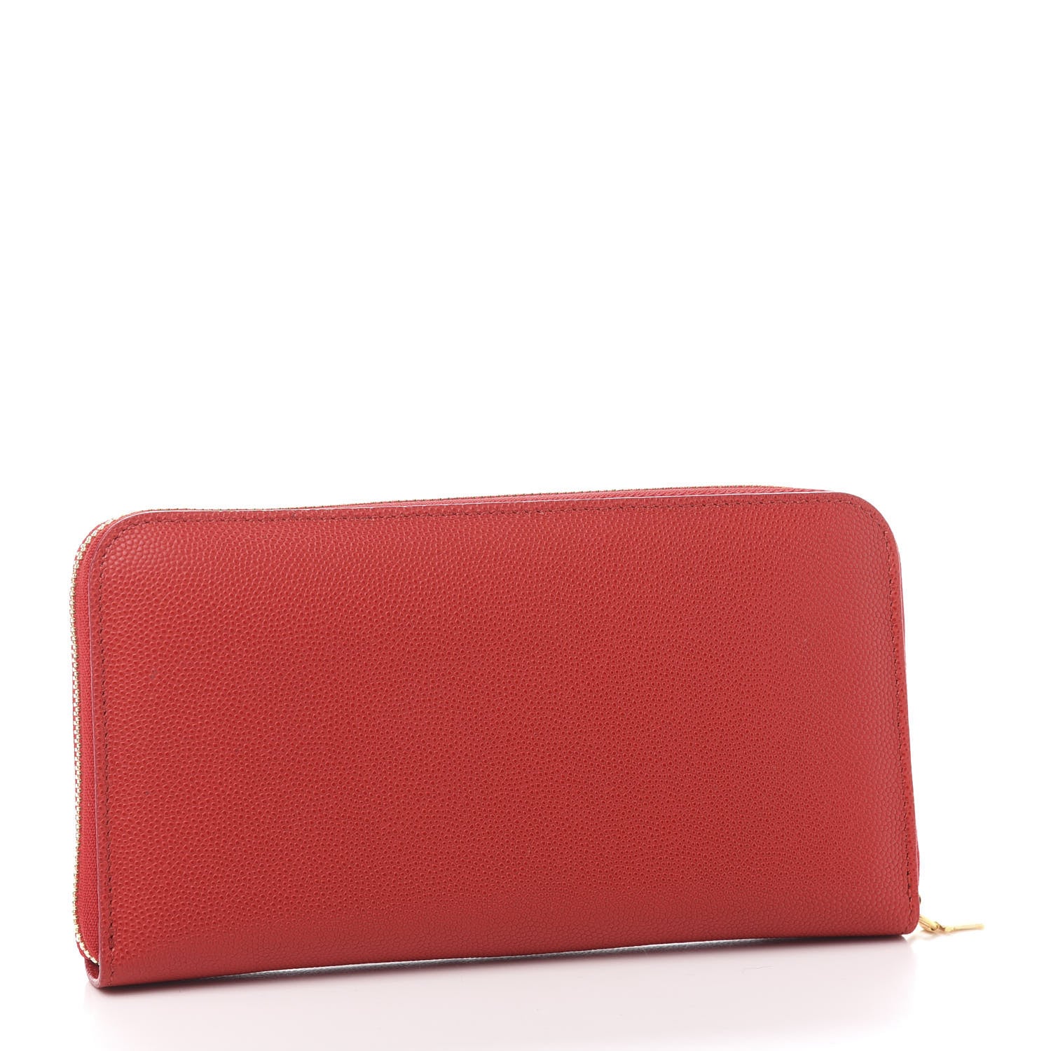 Burberry London Calfskin TB Zip Around Wallet Red 3 of 7