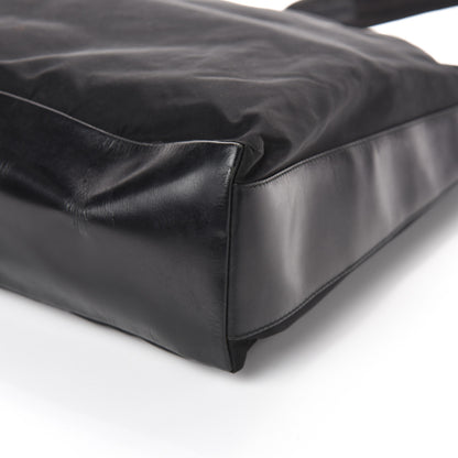 Prada Tessuto Nylon Calfskin Hobo Black 9 of 9