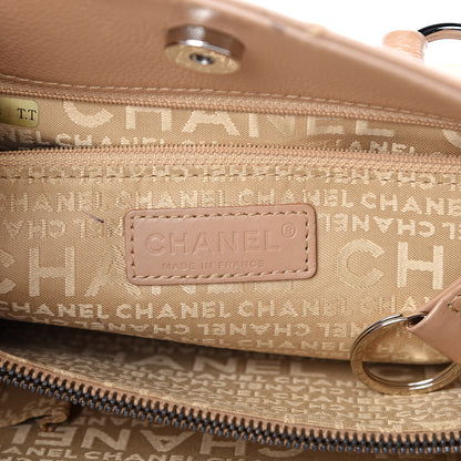 Chanel Caviar Square Stitched Tote Beige 5 of 17