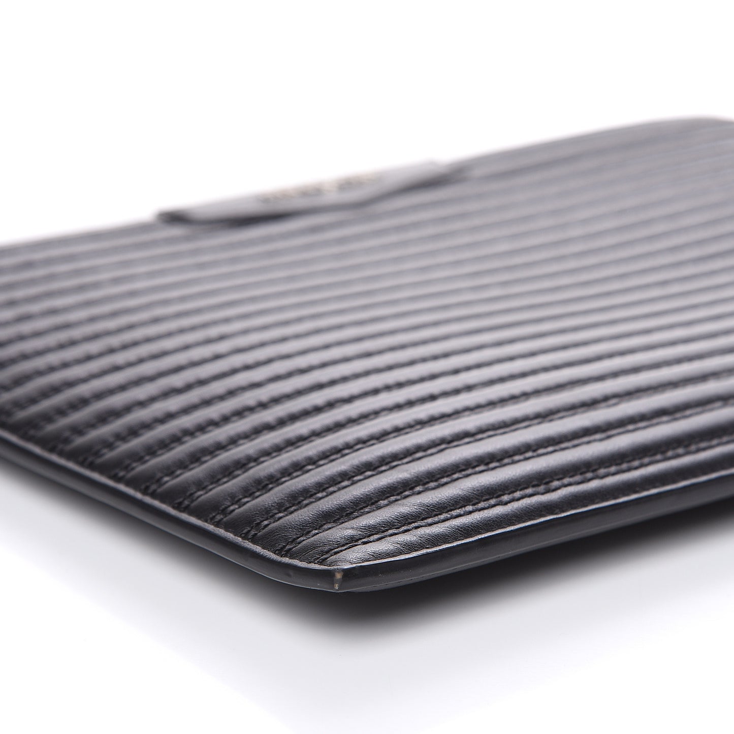 Calfskin Stitched Antigona Pouch Black