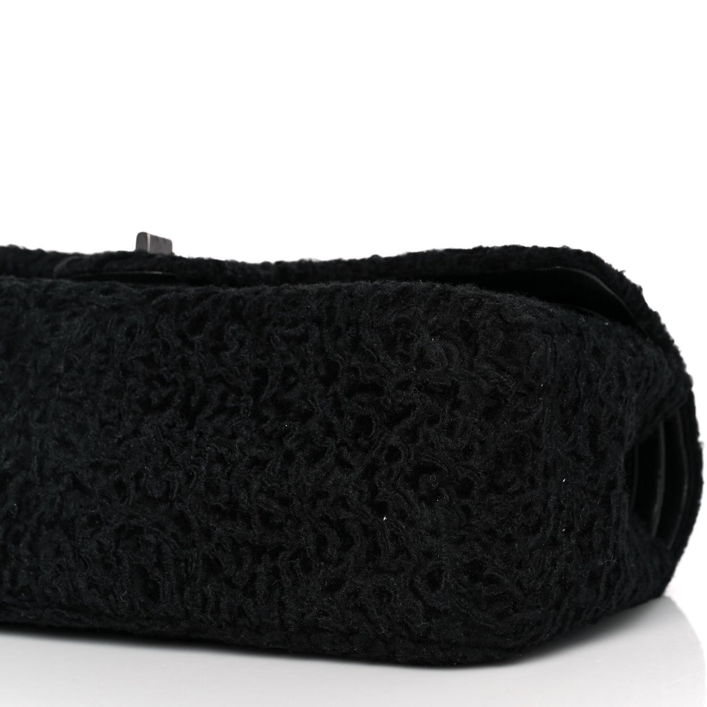 Persian Lamb Fur 2.55 Reissue 227 Flap Bag Black