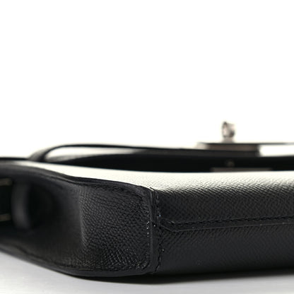 Hermes Epsom Kelly Depeches 25 Pouch Black 8 of 10