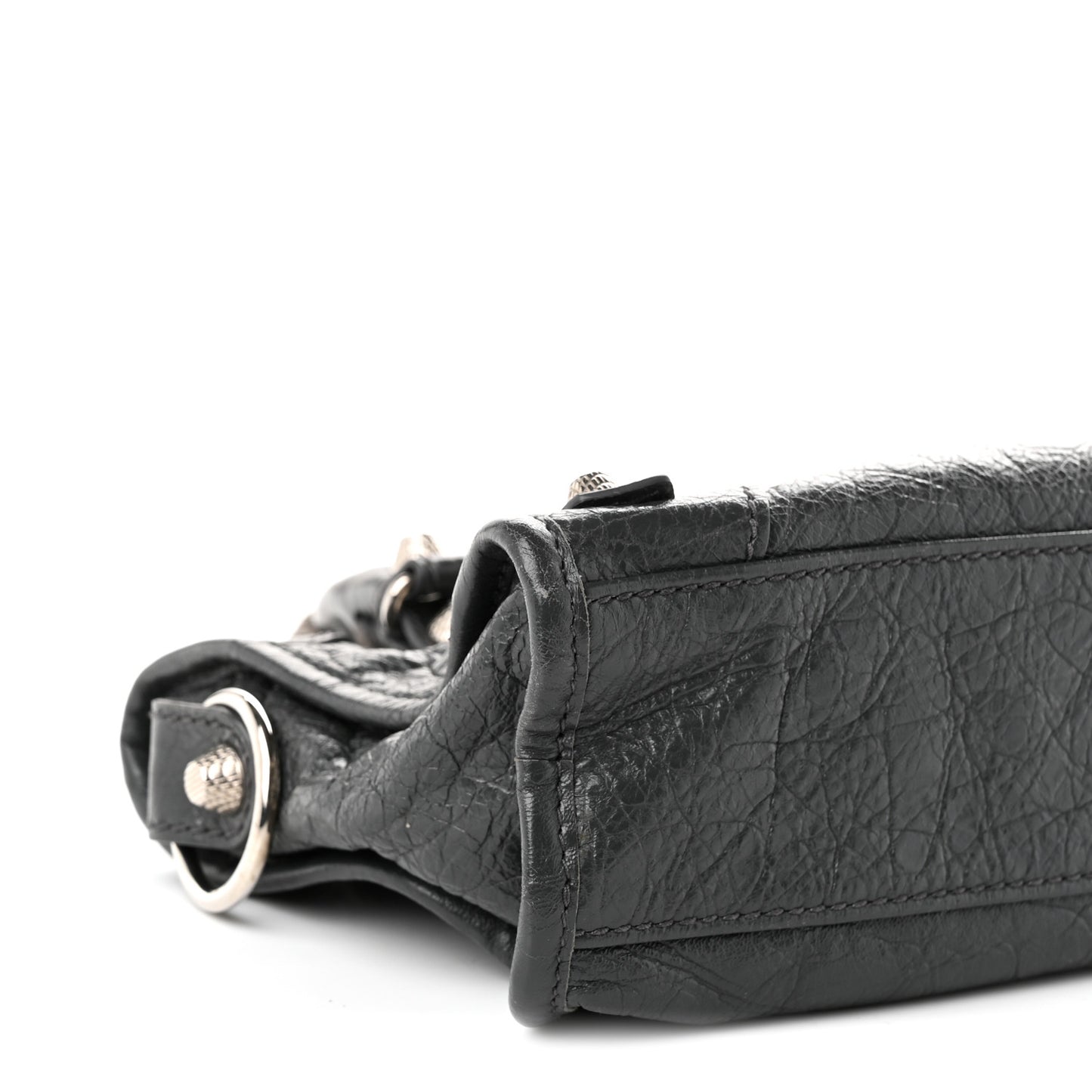 Agneau Giant 12 Silver Hardware Mini City Gris Fossile