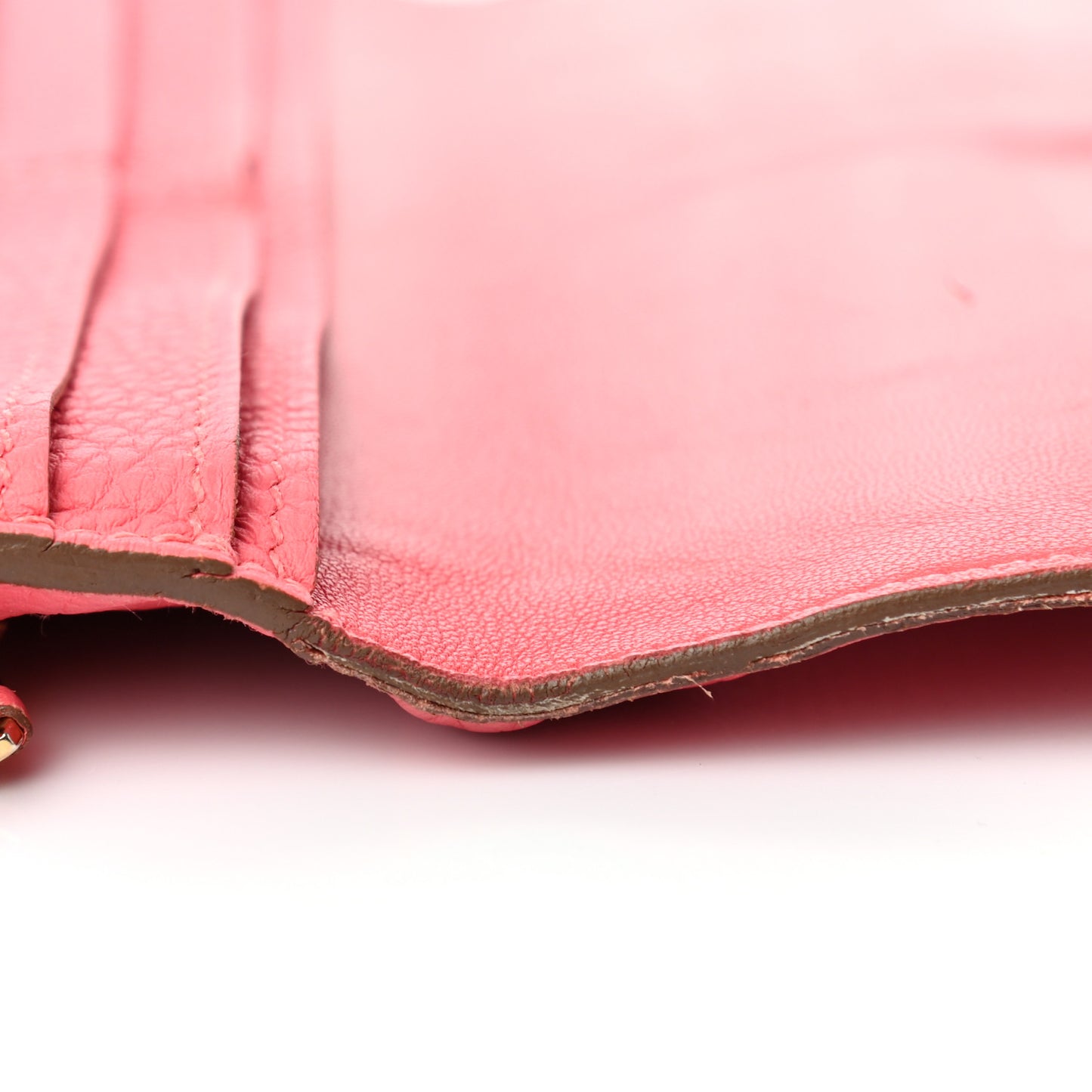 Togo Dogon Recto Wallet Rose Lipstick