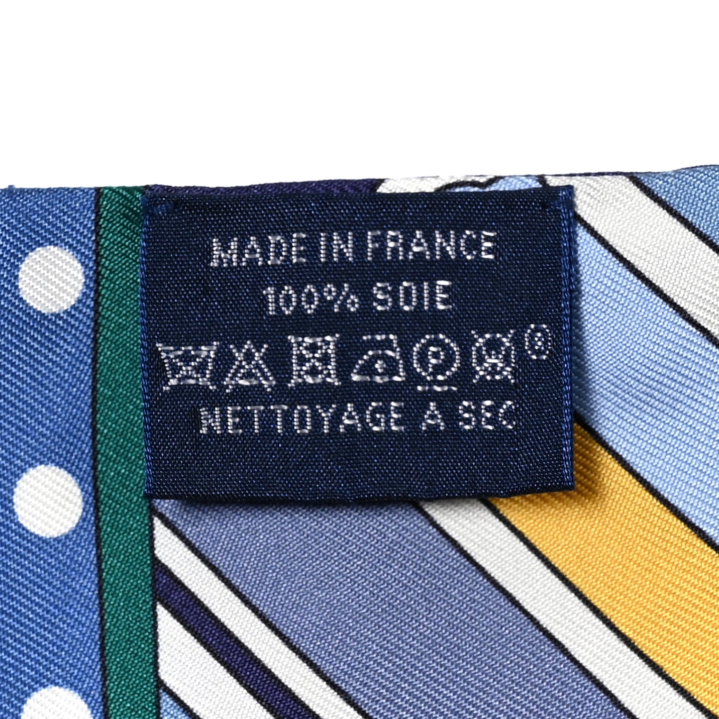 Silk Faubourg Rainbow Twilly Blue Jaune Vert