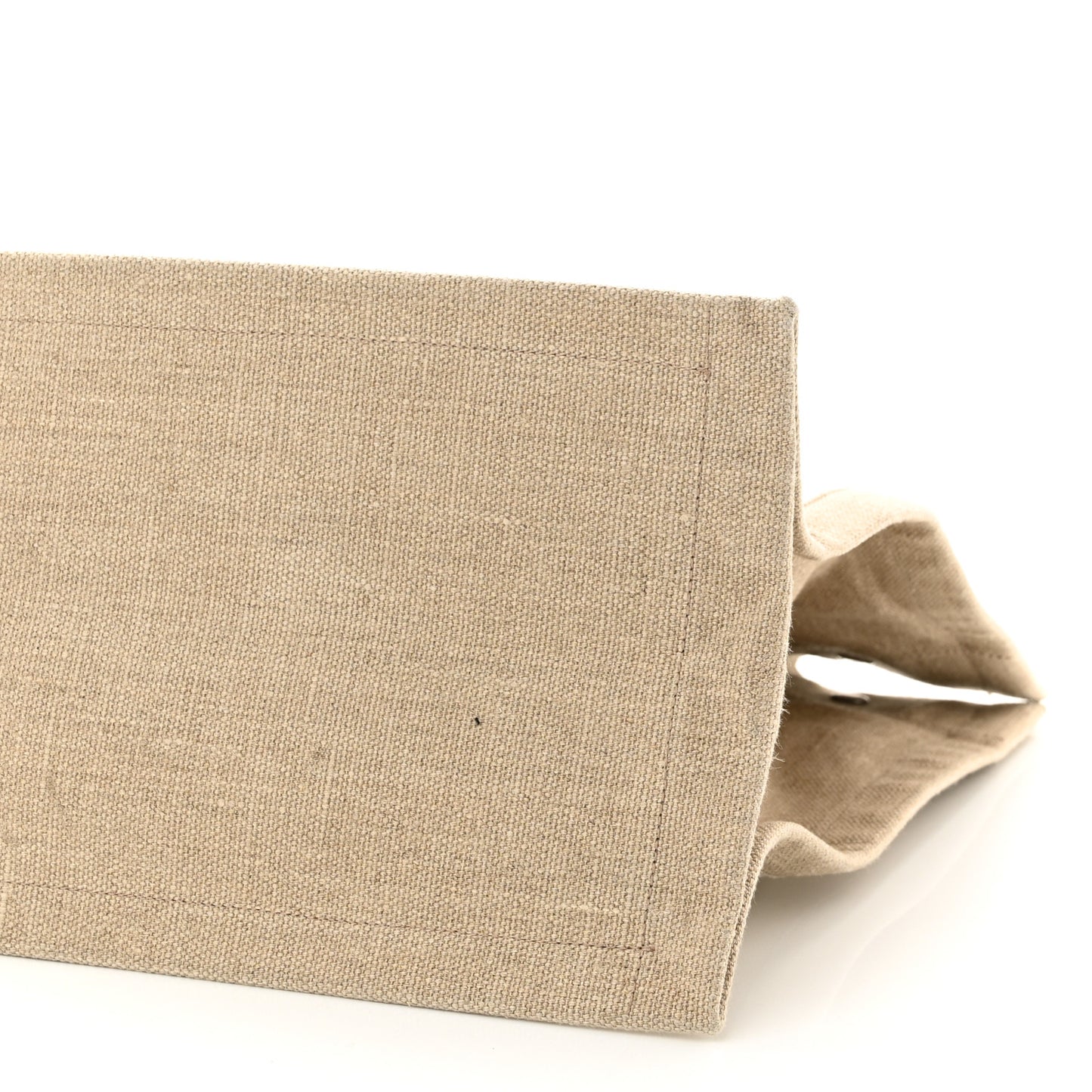 Linen Calfskin Rive Gauche Tote Optic White
