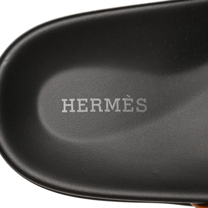 Hermes Calfskin Womens Chypre Sandals 41 Gold 8 of 8