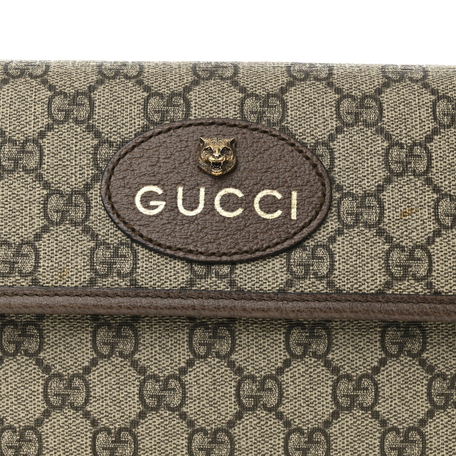 Gucci GG Supreme Monogram Neo Vintage Web Belt Bag Brown 8 of 11