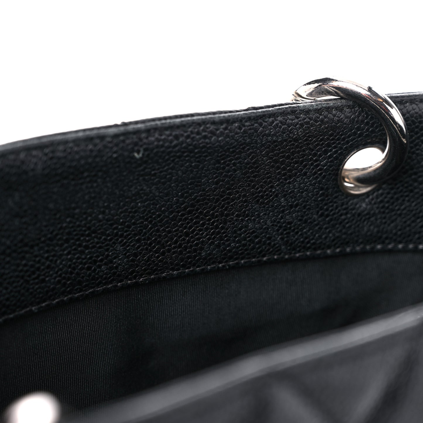 Caviar Quilted Grand Shopping Tote GST Black
