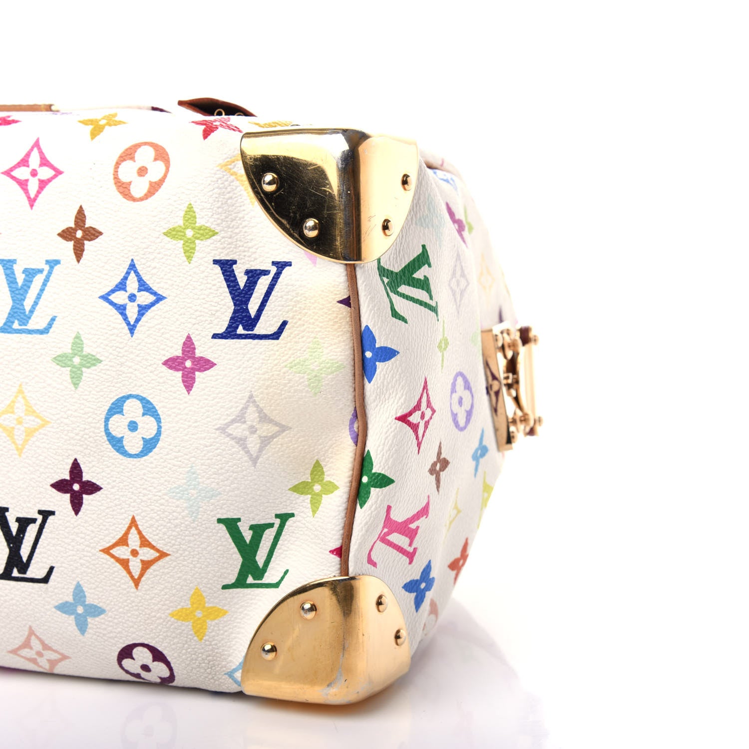 Louis Vuitton Monogram Multicolor Speedy 30 White 7 of 9
