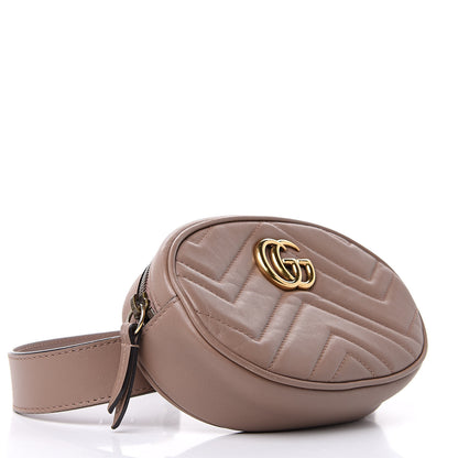 Gucci Calfskin Matelasse GG Marmont Belt Bag 95 38 Porcelain Rose 4 of 9