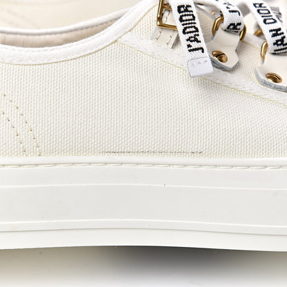 Christian Dior Canvas Walk'n Dior Low Top Sneakers 37.5 White 8 of 8