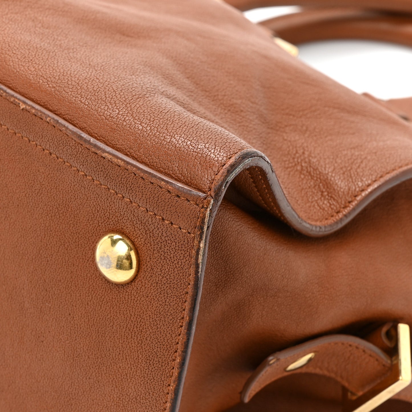 Sheepskin Small Cabas ChYc Brown