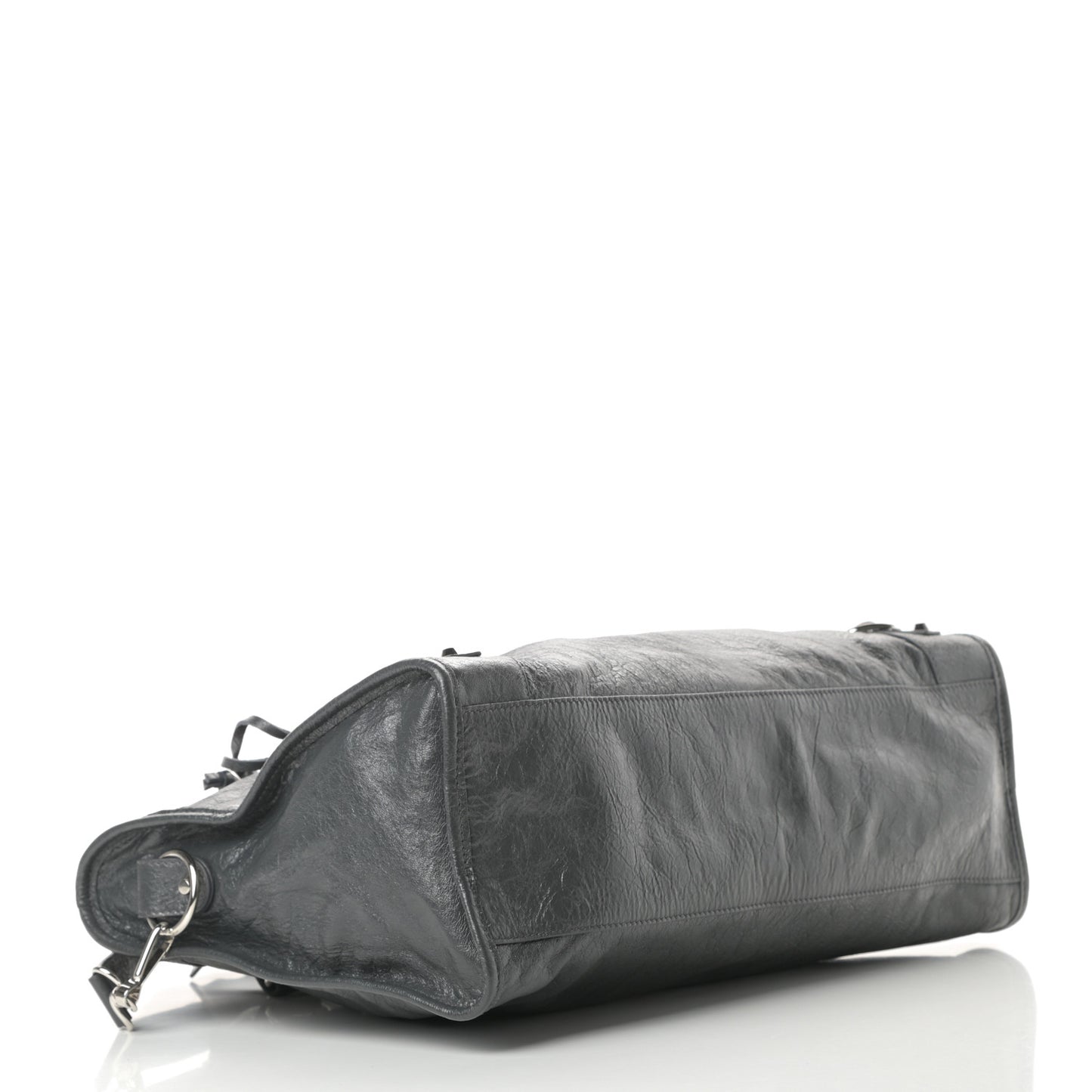 Agneau Classic Silver Hardware City Gris Fossile
