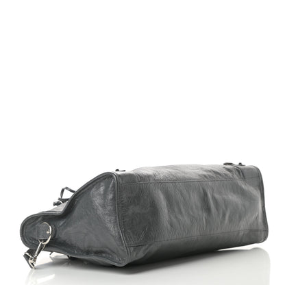 Balenciaga Agneau Classic Silver Hardware City Gris Fossile 4 of 10