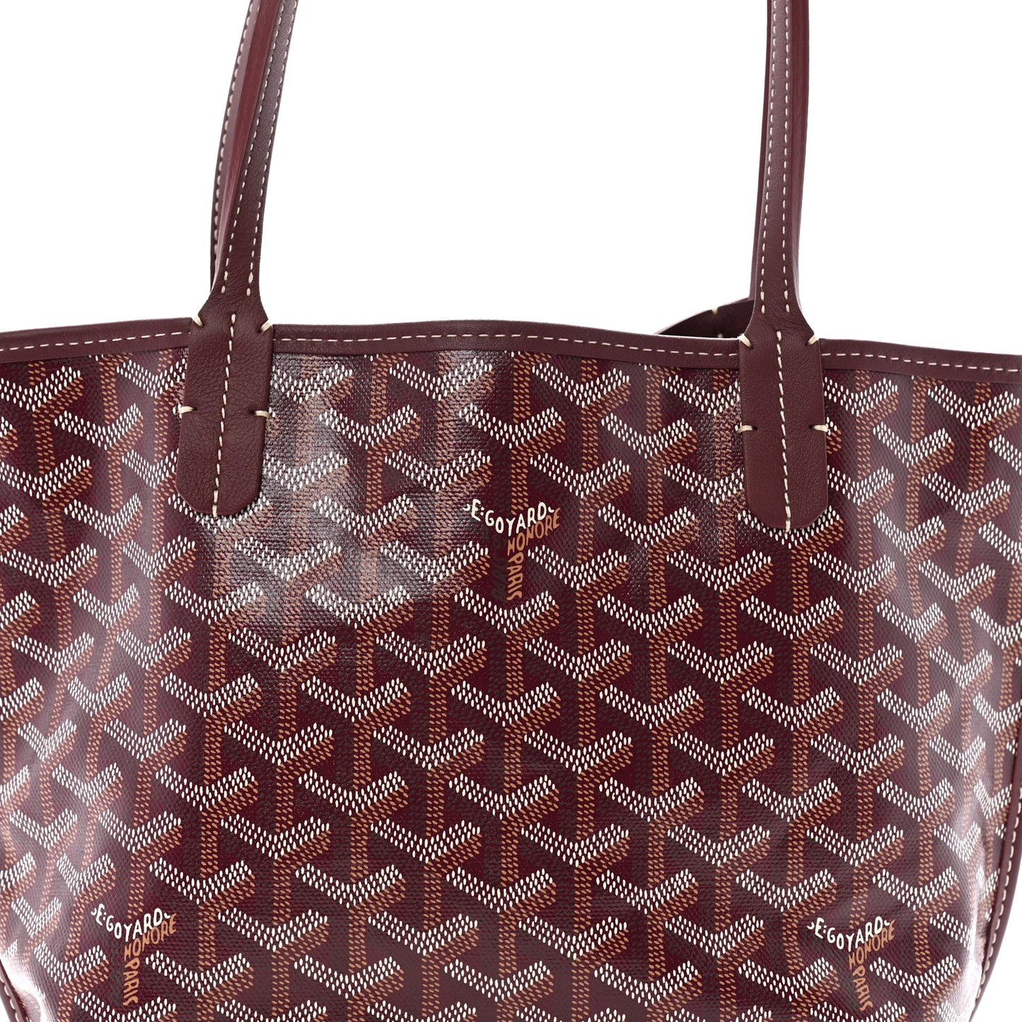 Goyardine Reversible Mini Anjou Burgundy