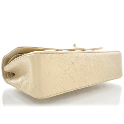 Chanel Caviar Quilted Medium Double Flap Beige Clair 6 of 11