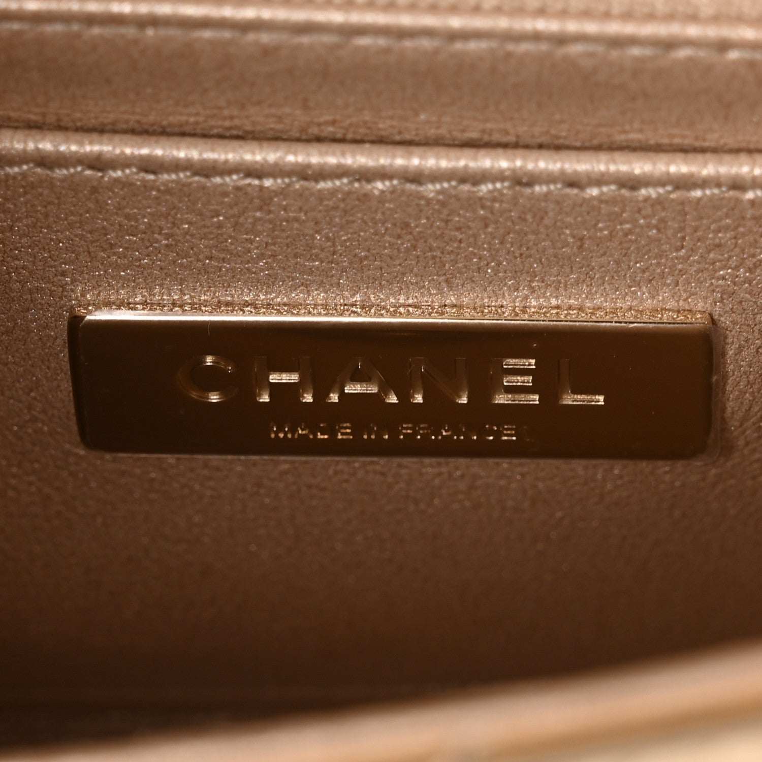 Chanel Mirror Calfskin Metallic Calfskin Quilted Hollywood Boulevard Mini Flap Gold 5 of 10