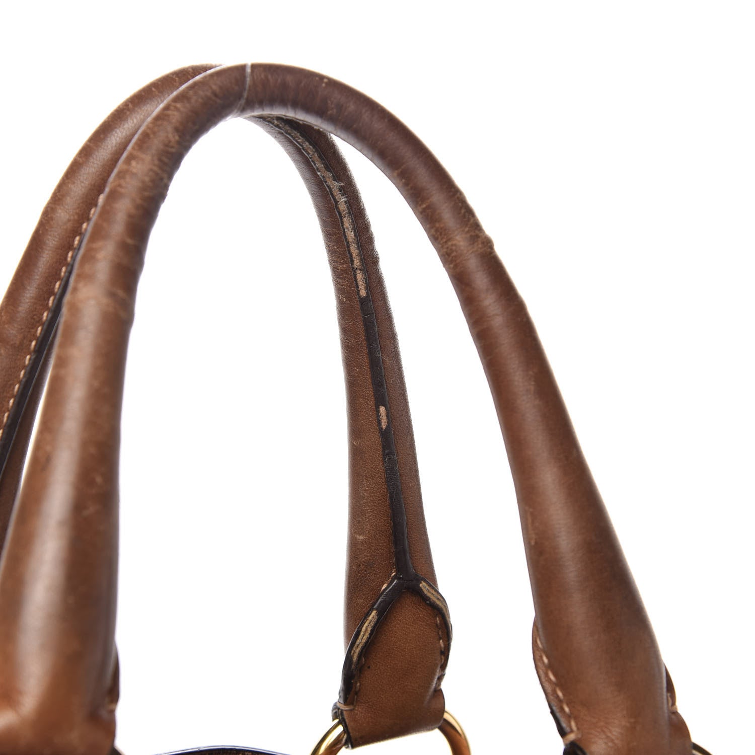 Prada Soft Calf Shopping Tote Brown 12 of 13