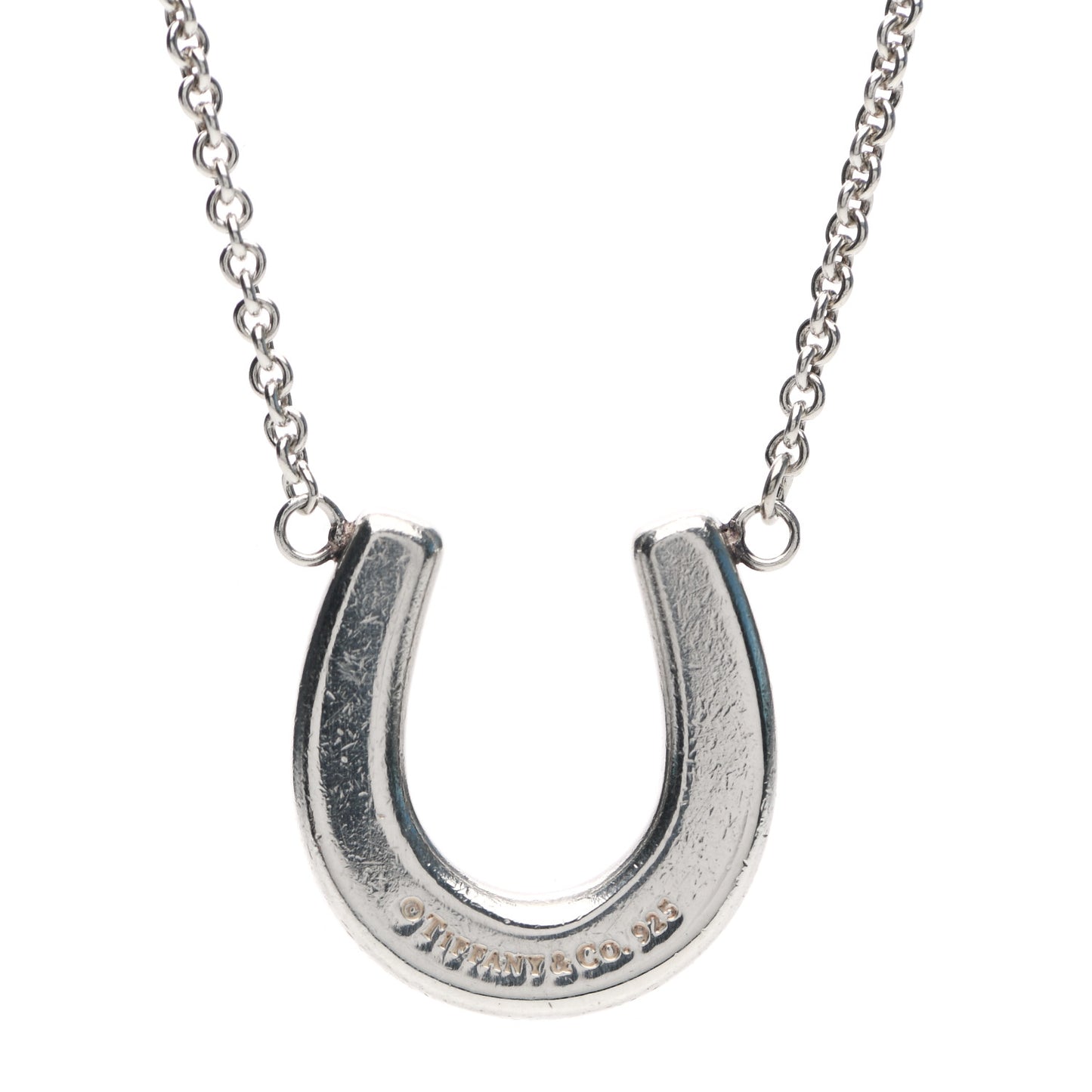 Sterling Silver Horseshoe Pendant Necklace