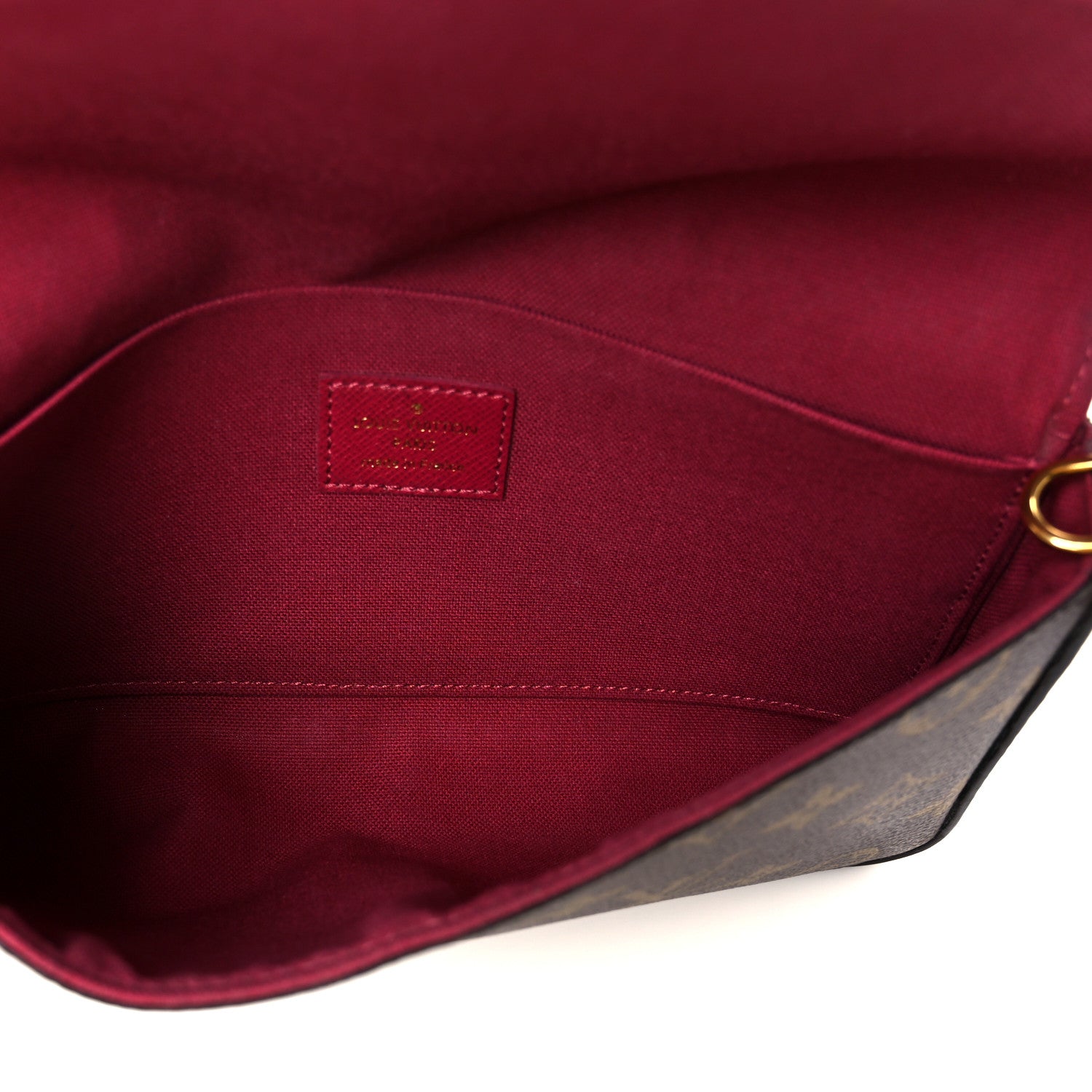 Louis Vuitton Monogram Pochette Felicie Chain Wallet Fuchsia 5 of 16