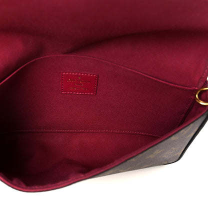 Louis Vuitton Monogram Pochette Felicie Chain Wallet Fuchsia 5 of 16