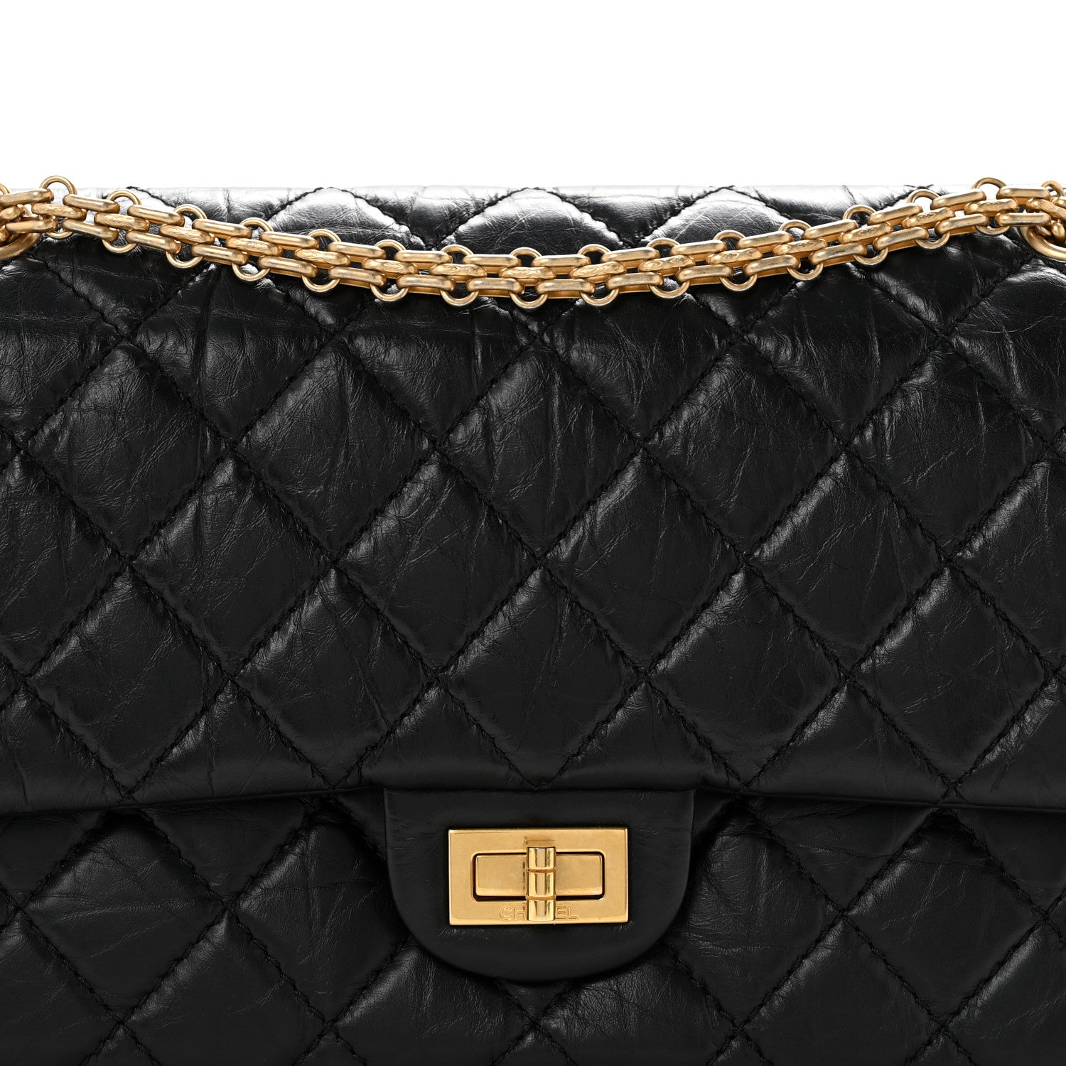 Chanel Aged Calfskin Quilted 2.55 Reissue 226 Flap Black 8 of 12