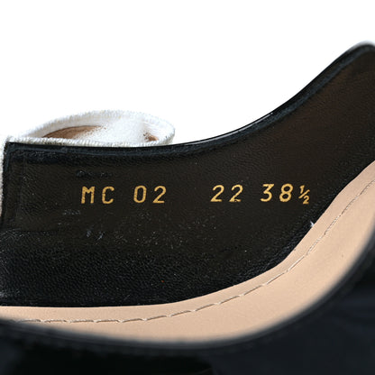 Christian Dior Patent Ribbon J'Adior Slingback 100mm Pumps 38.5 Black 8 of 11