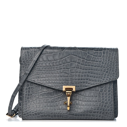 Burberry Alligator Small Macken Crossbody Bag Grey 1 of 10