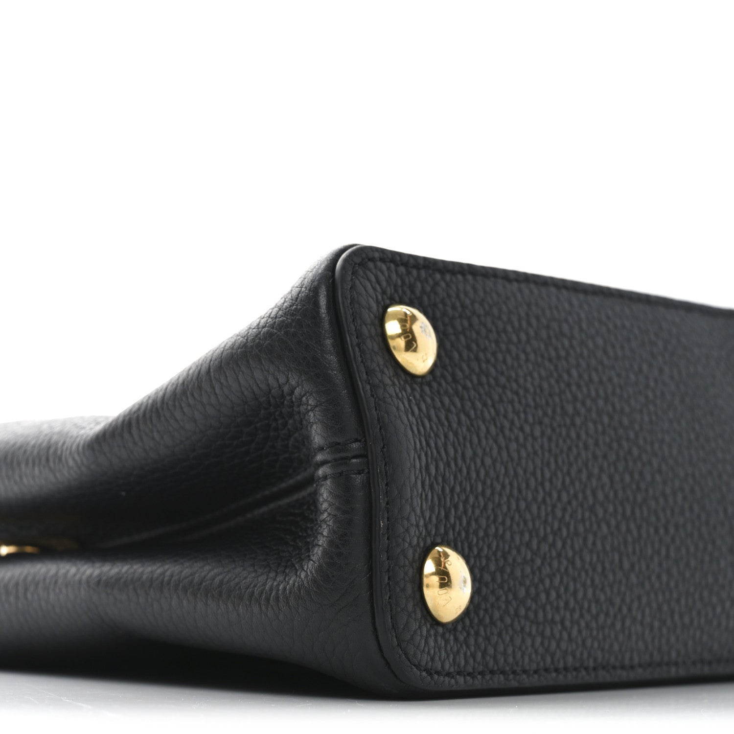 Louis Vuitton Taurillon Malachite Effect BB Capucines Black 8 of 9