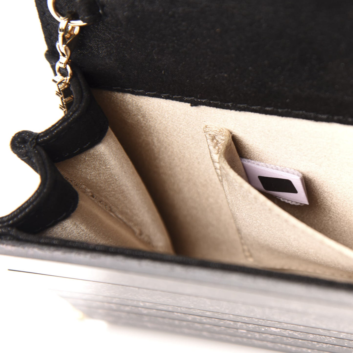 Acrylic Glitter Degrade Clutch Black Champagne