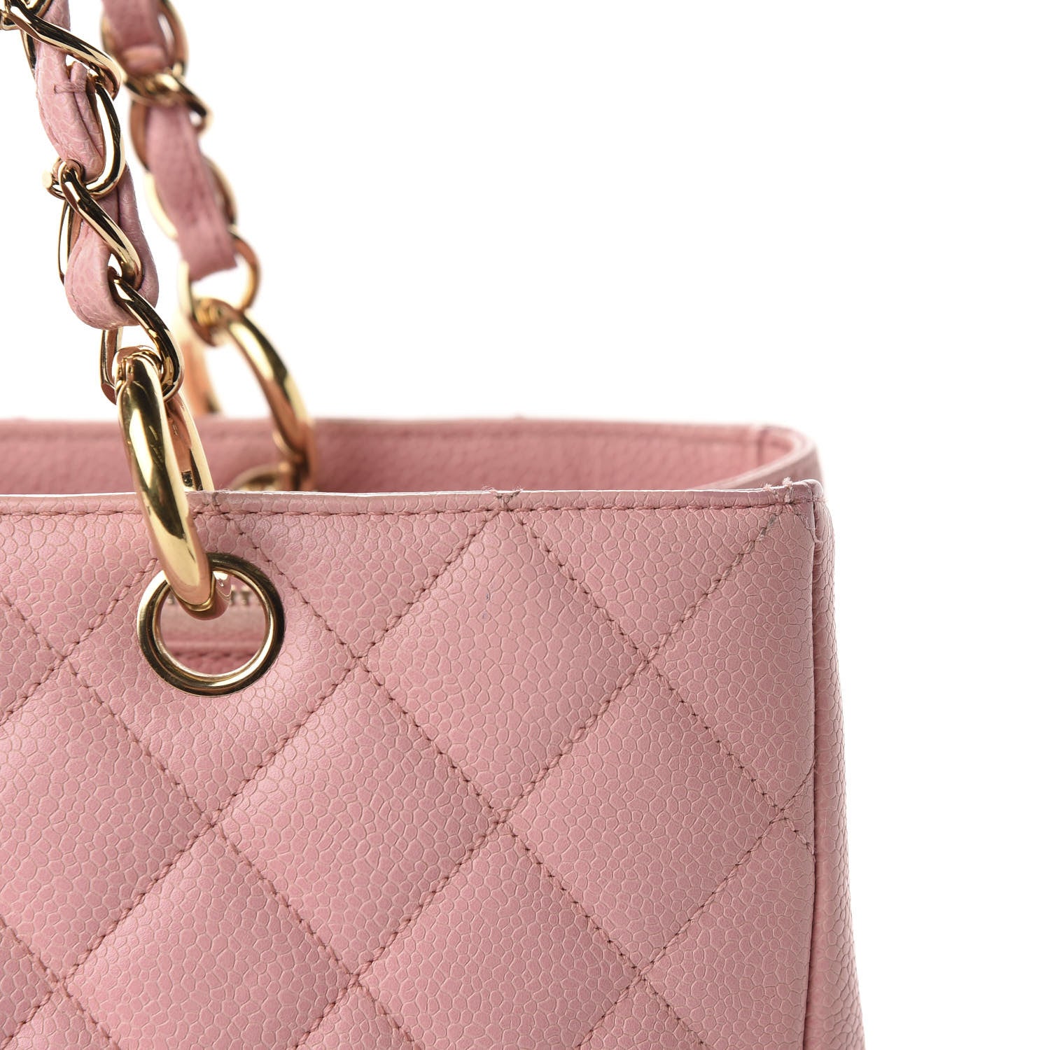 Chanel Caviar Quilted Grand Shopping Tote GST Pink 13 of 16