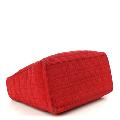 Christian Dior Nylon Cannage Medium Lady Dior Red 4 of 12