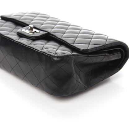 Chanel Lambskin Quilted Medium Double Flap Black 7 of 10