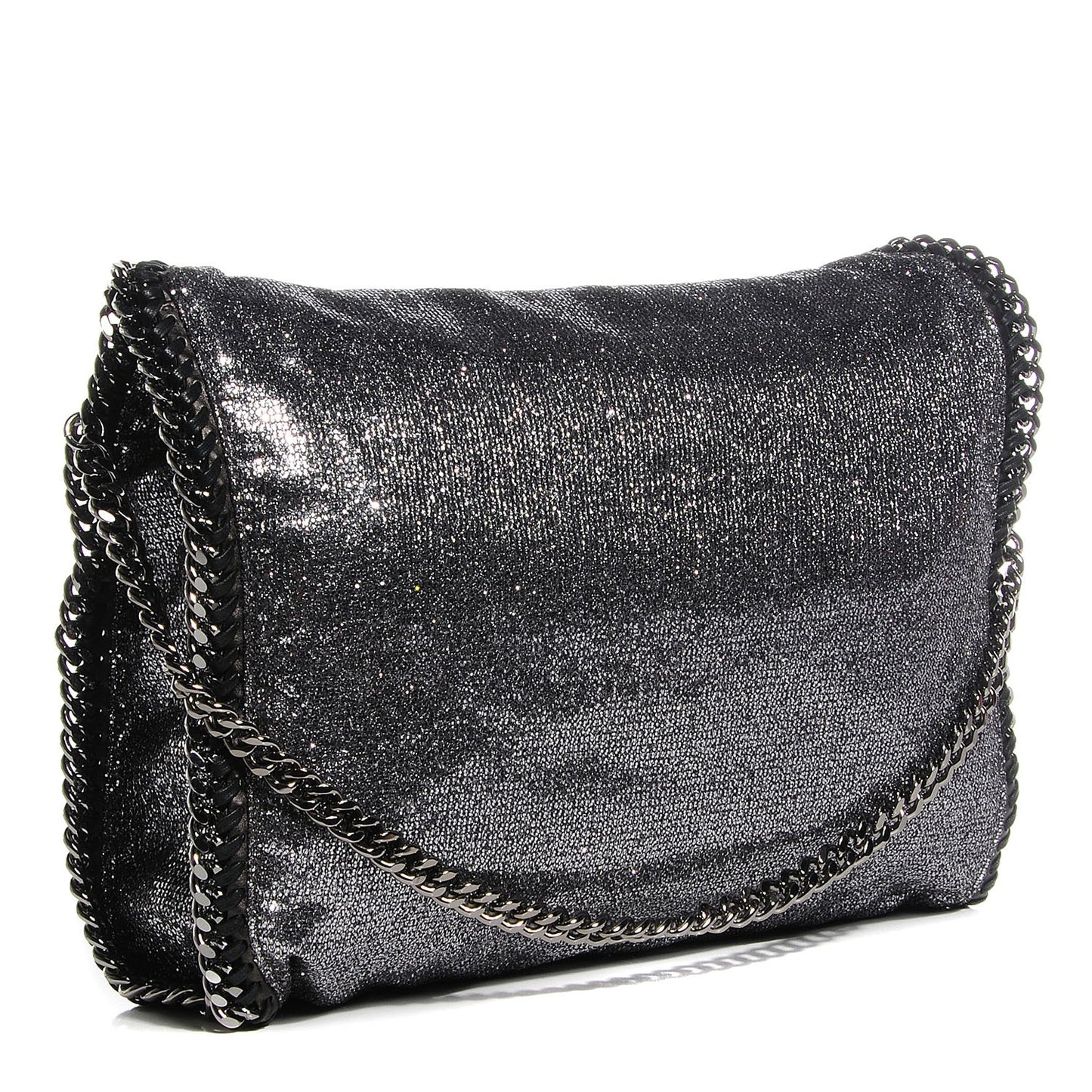 Metallic Linen Falabella Grey