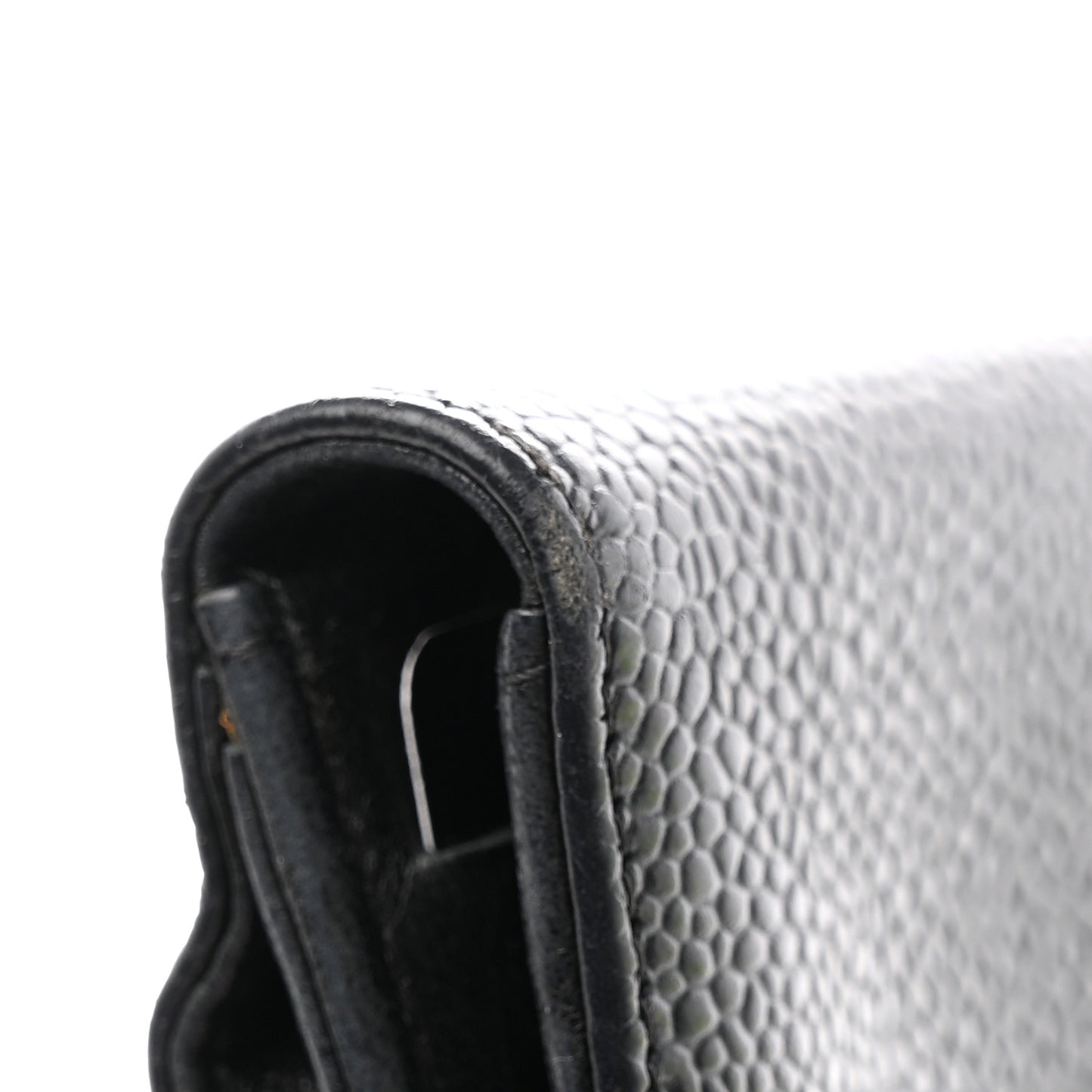 Caviar Timeless CC Compact French Wallet Black