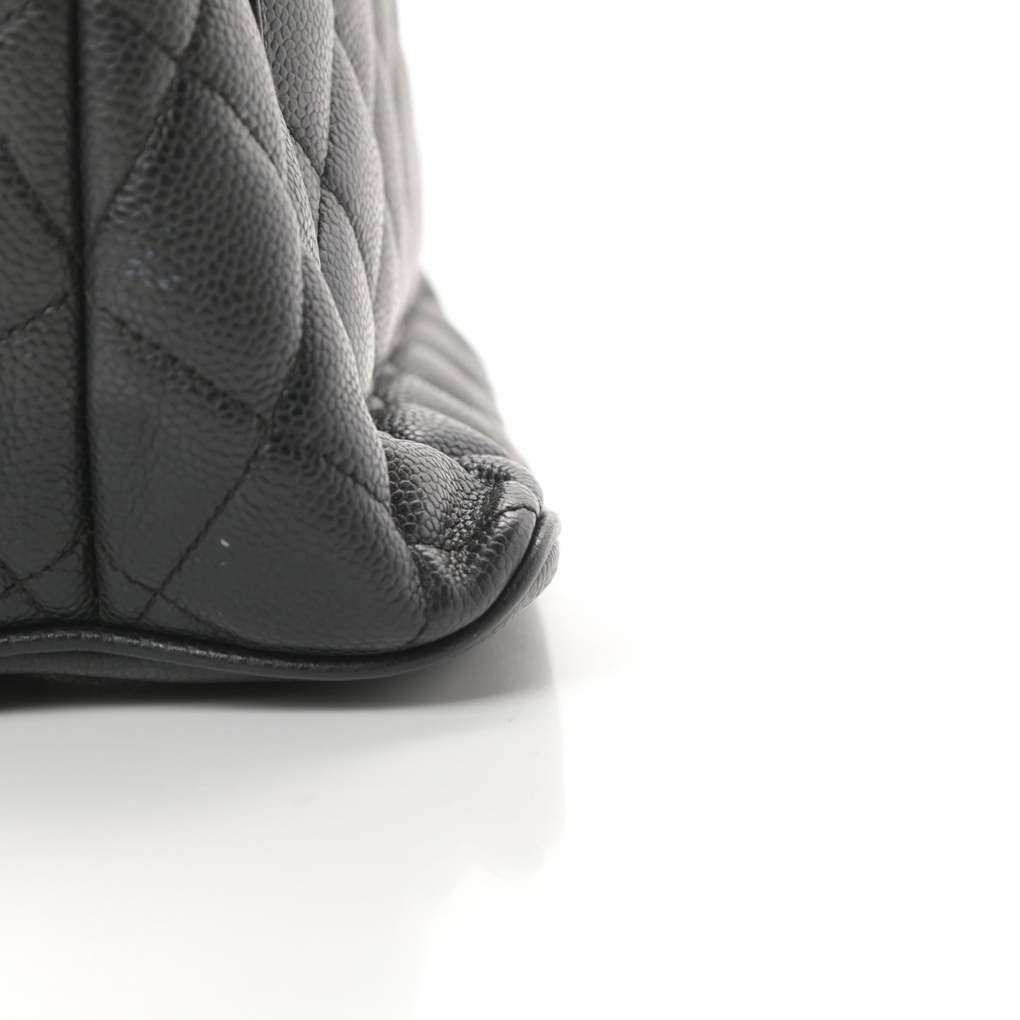Caviar Quilted Medallion Tote Black