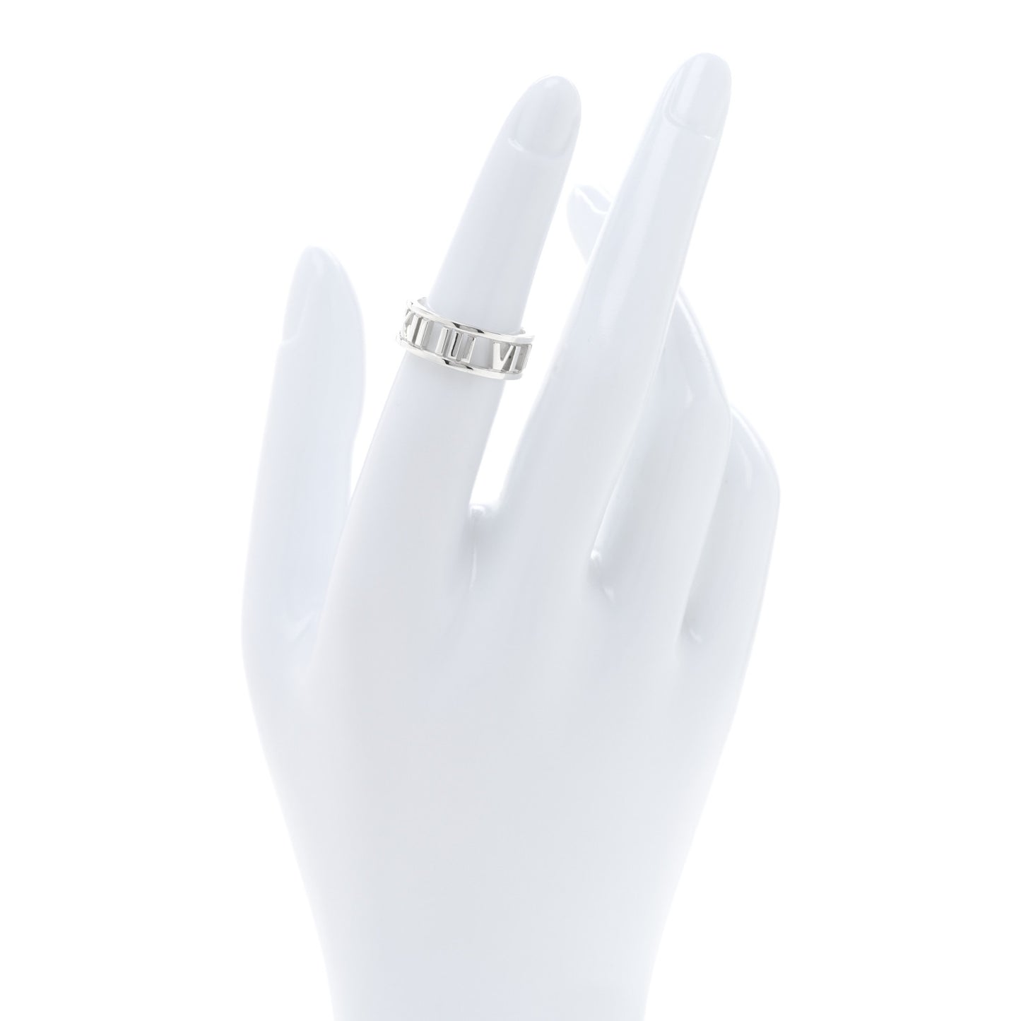 Sterling Silver Wide Atlas Open Ring 51 5.75