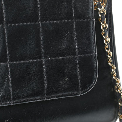 Chanel Lambskin Chocolate Bar Accordion Mademoiselle Black 9 of 10