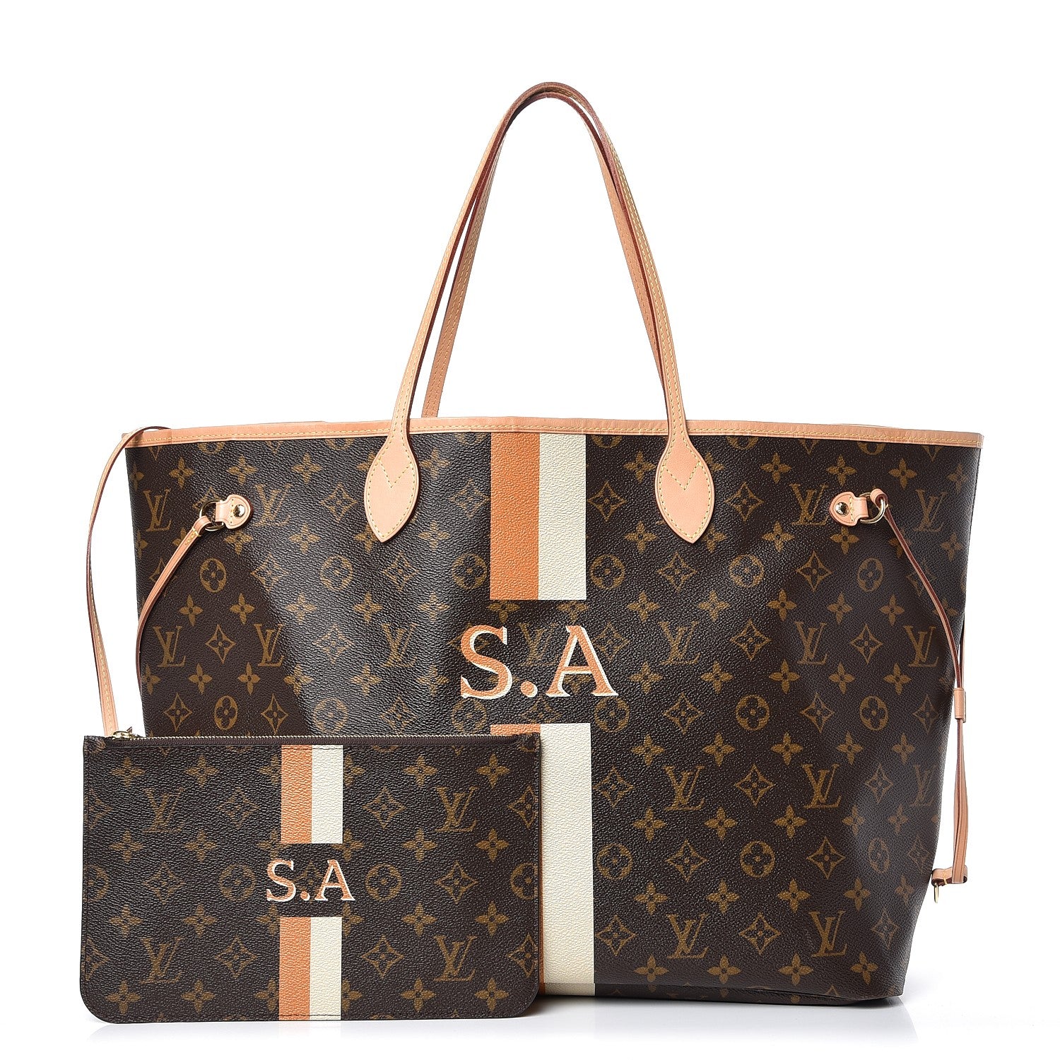 Louis Vuitton Monogram My LV Heritage Neverfull GM Orange White 1 of 11
